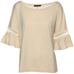 Weekend Max Mara Cream Cotton Top L