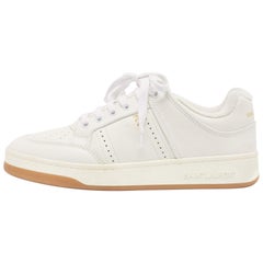 Baskets Saint Laurent SL/61 à lacets en cuir blanc taille 40
