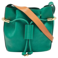 Chloe Green/Brown Leather Emma Shoulder Bag