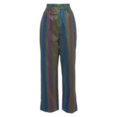 Annakiki For Huawei Multicolor Reflective Pattern Synthetic Straight Leg Pants M
