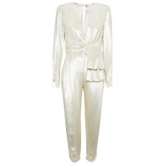 Zuhair Murad Tuta in Lamé misto seta oro M