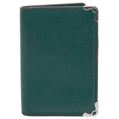 Cartier Green Leather Must de Cartier Card Case