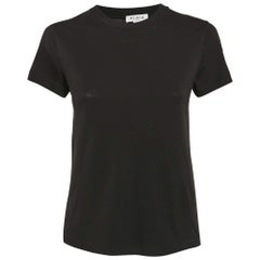 Alaia Black Logo Embroidered Cotton T T-Shirt M.