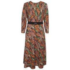 CH Carolina Herrera Vestido midi con cinturón multicolor S