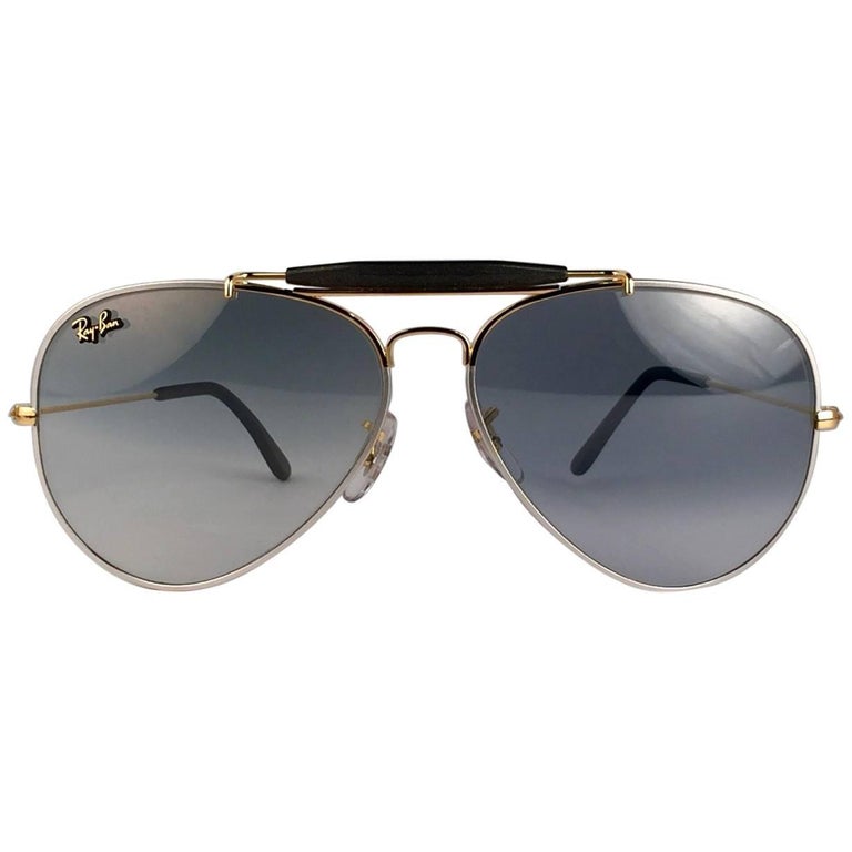 New Ray Ban Precious Metals 24k Gold/Platinum B&L Outdoorsman 58' USA  Sunglasses at 1stDibs | ray ban platinum sunglasses, ray-ban aviator 24k  gold, real gold sunglasses