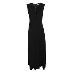 Sportmax Vestido negro de crepé sin mangas L