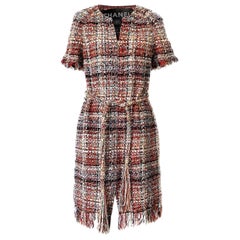 Chanel París / Grecia Cinturón joya Vestido Lesage Tweed 36 FR