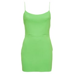 Alex Perry Apfelgrünes Singlet-Minikleid aus Stretch-Krepp M