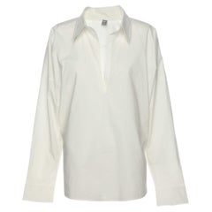 Toteme - Chemise en popeline de coton blanche L