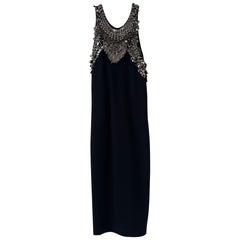 Alexander McQueen - Robe dos nu ornée de métal