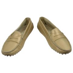 Tods Gommno Golden leather Shoes Size 5 (35, 5 french)