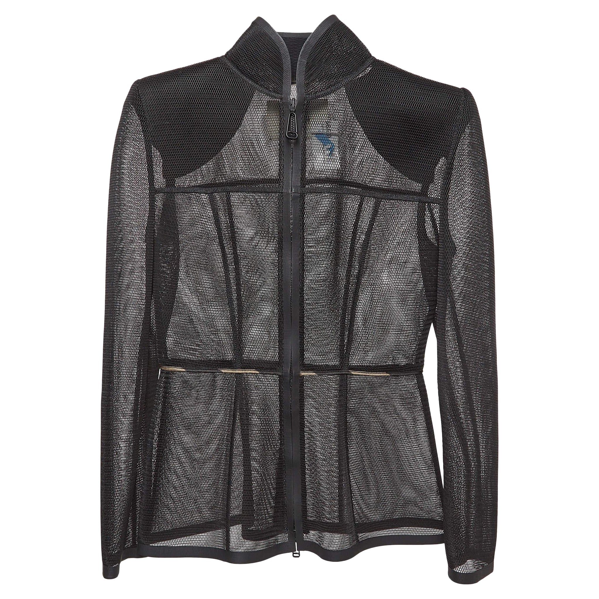 Fendi Zucca Transparente Jacke aus Mesh M