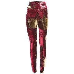 Alexandre Vauthier Fuchsia Pink Sequin Pants M