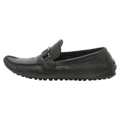 Louis Vuitton - Hockenheim in pelle nera - Louis Vuitton Slip on Loafers Taglia 40
