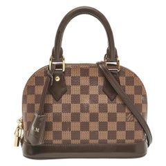 Used Louis Vuitton Damier Ebene Canvas Alma BB Bag