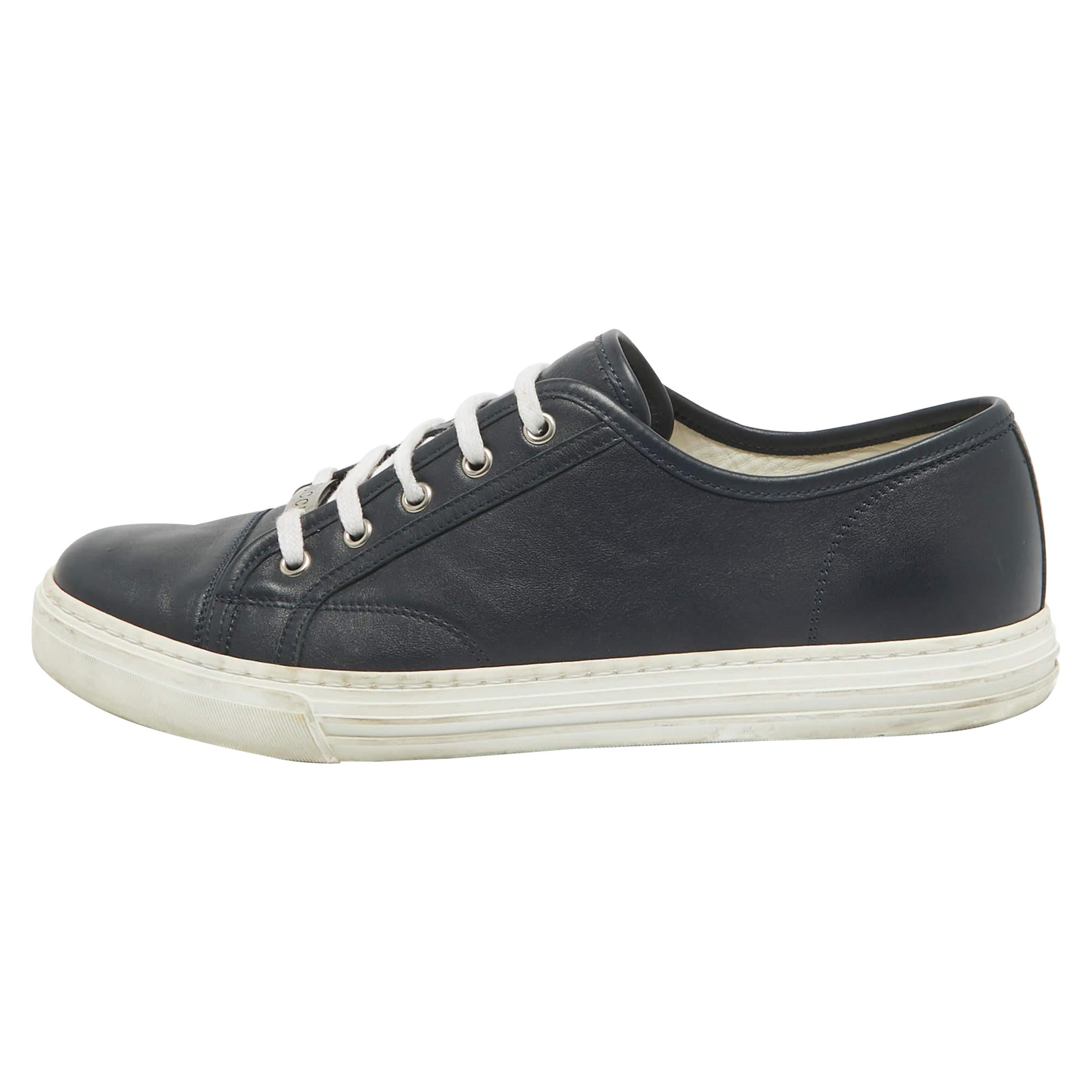 Baskets à lacets Gucci bleu marine, taille 44