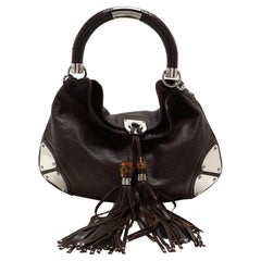 Gucci Brown Guccissima Leather Babouska Indy Hobo