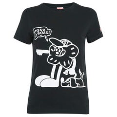 Kenzo Black Boke Boy Travels Print Cotton T-Shirt S