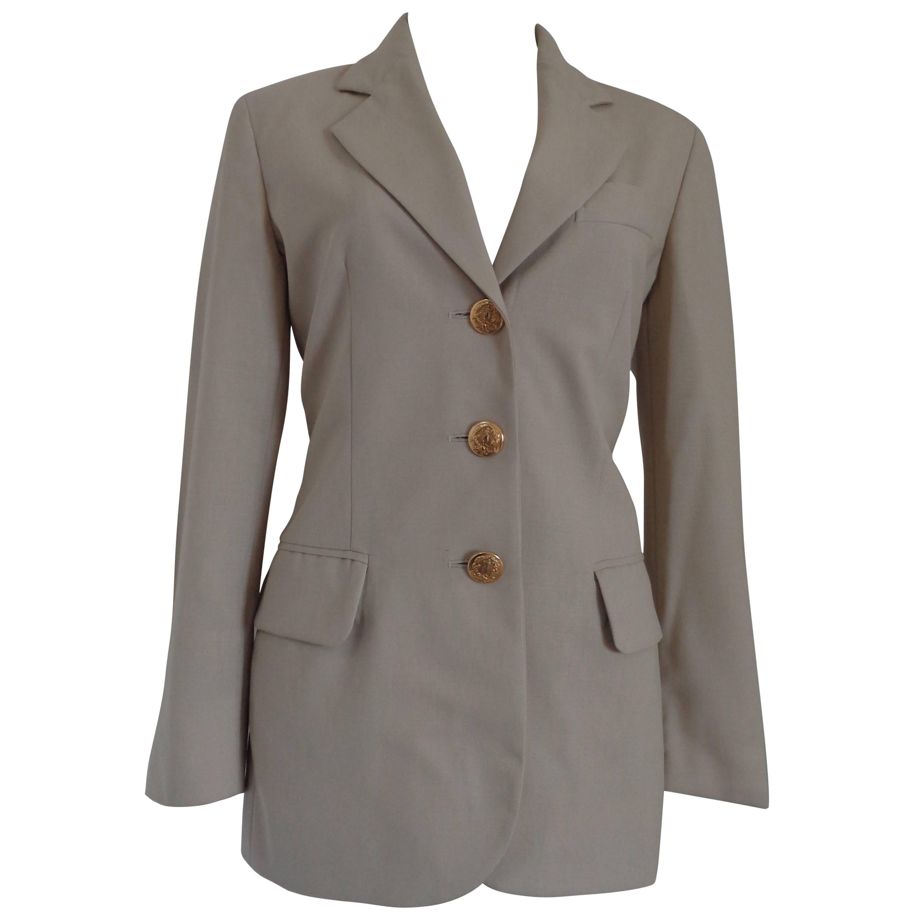 Moschino Cheap & Chic beije Wool Jacket For Sale