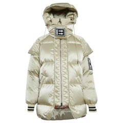 Chaqueta acolchada de plumón sintético crema Off-White S