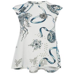 Roberto Cavalli White Jelly Fish Print Jersey T-Shirt 10Yrs