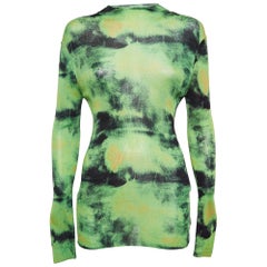 Versace Grünes Tie-Dye Seiden-Tie-Dye Sweatshirt M