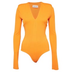 Alexandre Vauthier Body en jersey orange à col V M