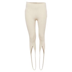 Jacquemus Le Collant Beige Rib Knit Stir Up Legging L