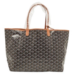 Goyard Brown Goyardine Coated Canvas and Leather Saint Louis PM Tote