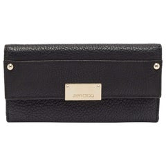 Jimmy Choo Black Reese Continental Wallet