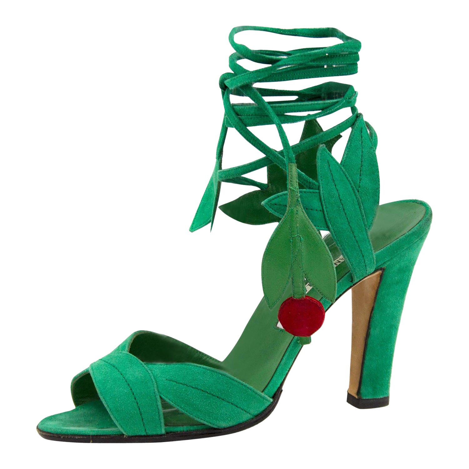 2003 Remake du "Ivy Shoe" de 1971 par Manolo Blahnik pour Ossie Clark en vert en vente