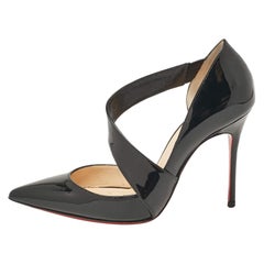 Christian Louboutin Schwarze Ograde Pumps aus Lackleder Größe 35.5