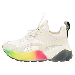 Stella McCartney Mehrfarbige Eclypse-Sneakers aus Kunstleder mit Schnürung aus Kunstleder Größe 38