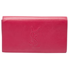 Pochette Belle De Jour in pelle rosa di Yves Saint Laurent