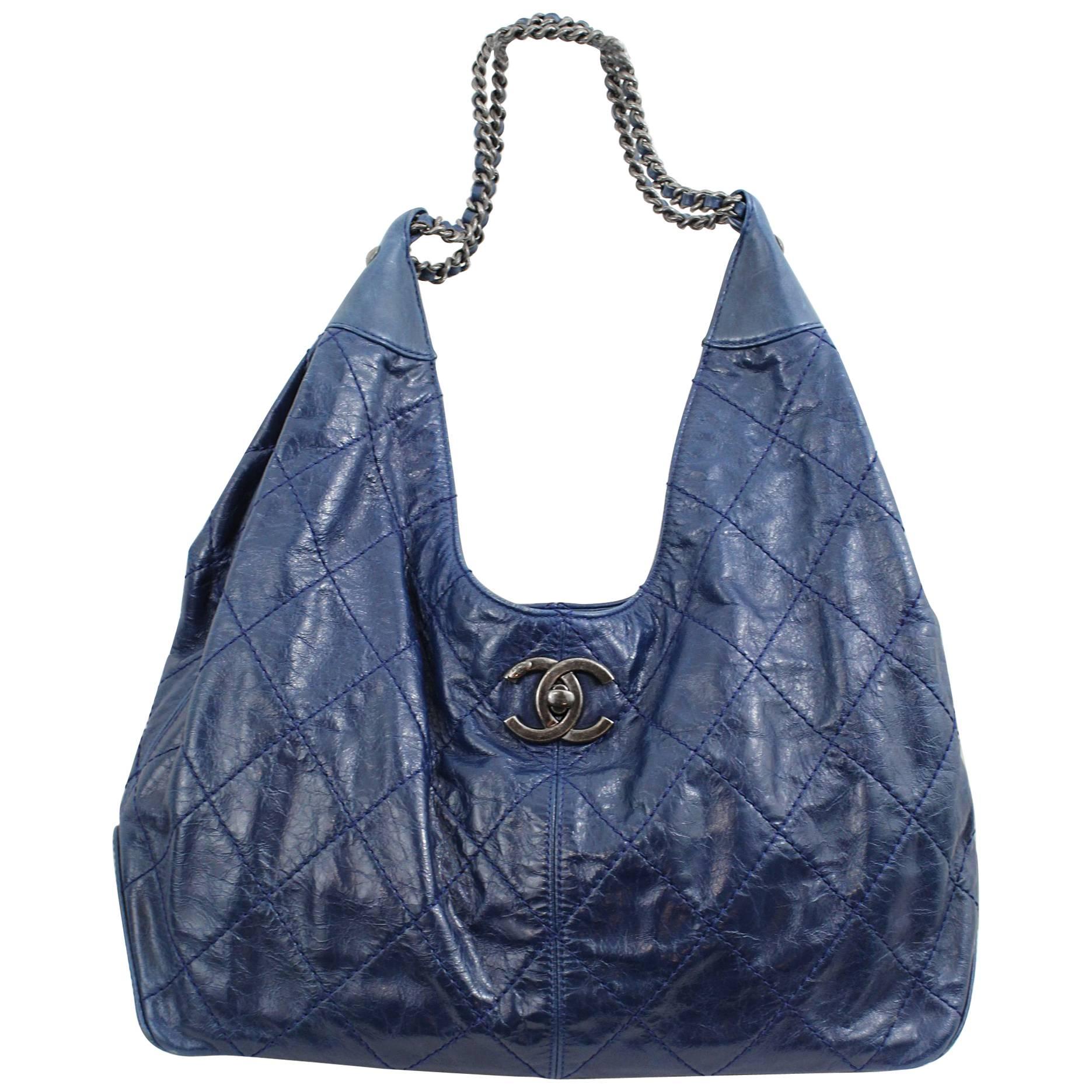 2015 Chanel Blue Shoulder Bag