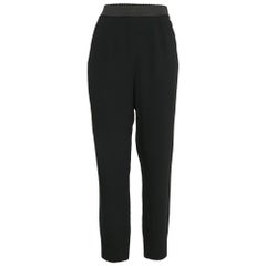 Dolce & Gabbana Black Stretch Crepe Skinny Pants L