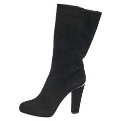 Le Silla Botas de ante negro hasta la pantorrilla talla 41
