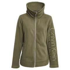 Calvin Klein Green Synthetic Fleece Performance Jacket XL