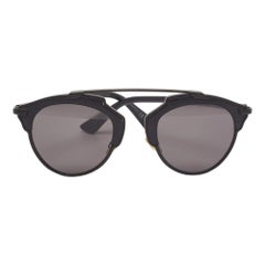 Used Dior Matt Black So Real Aviators Sunglasses