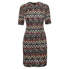 Misson Multicolor Chevron Pattern Knit Mini Dress S