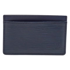 Louis Vuitton Blue Marine Epi Leather Card Holder