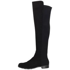 Stuart Weitzman Black Suede 50/50 Knee-High Boots sz US10 4