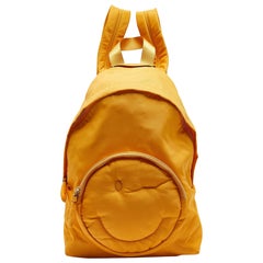 Anya Hindmarch Mustard Nylon Smiley Backpack