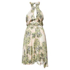 Robe courte imprimée multicolore Versace Collection M