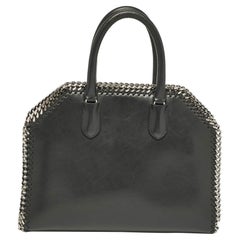 Stella McCartney - Borsa in ecopelle nera Falabella Box Satchel