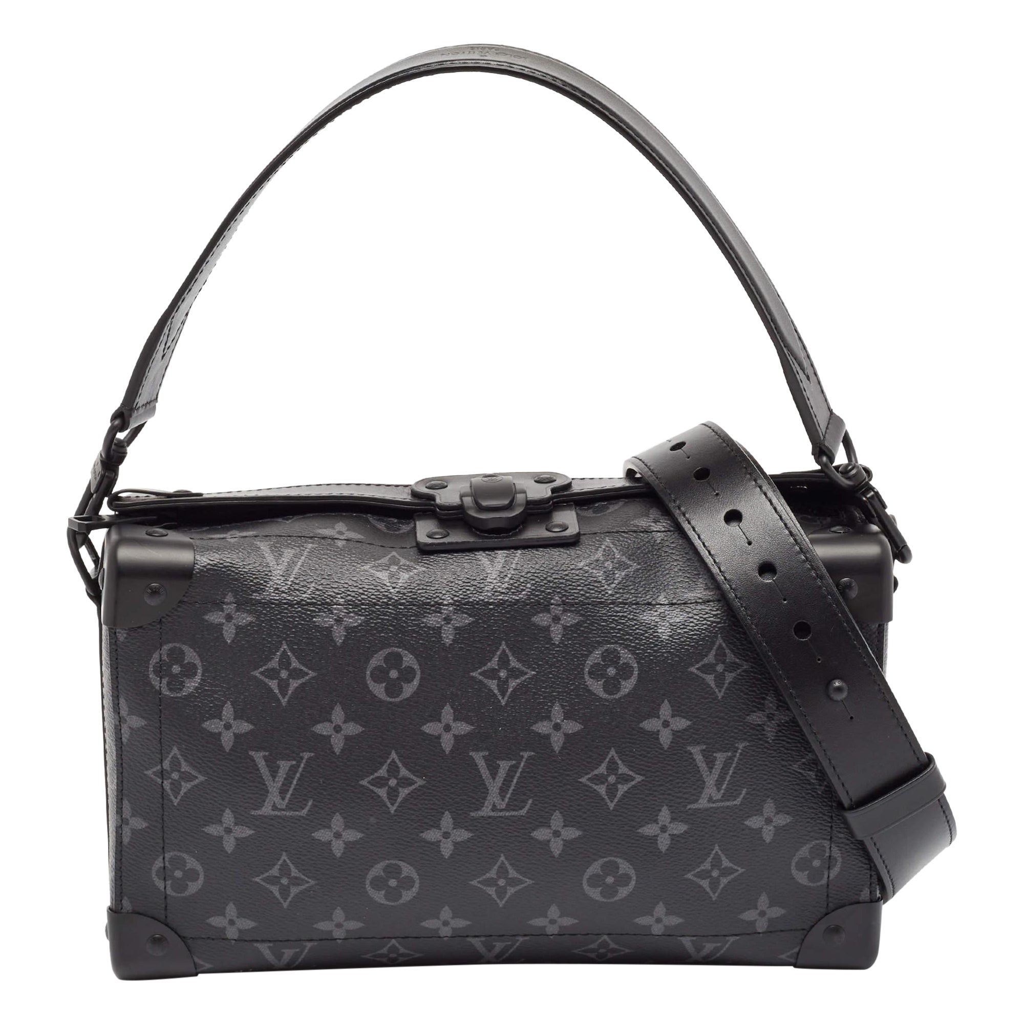 Louis Vuitton Monogram Eclipse Canvas Soul Trunk East West Bag For Sale