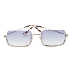 Lunettes de soleil Miu Miu bleu dégradé SMU 70 U Crystals à monture carrée