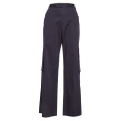 Amiri Marineblaue Cargohose mit weitem Bein aus Baumwollmischung M