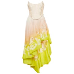 Zimmermann Vestido Wonderland Multicolor Ombre Mezcla Lino S