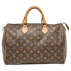 Used Louis Vuitton Monogram Canvas Speedy 35 Bag